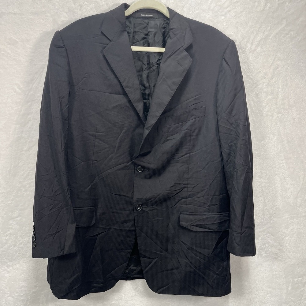 Ermenegildo Zegna for Neiman Marcus Wool Pinstripe Blazer Mens 46R US